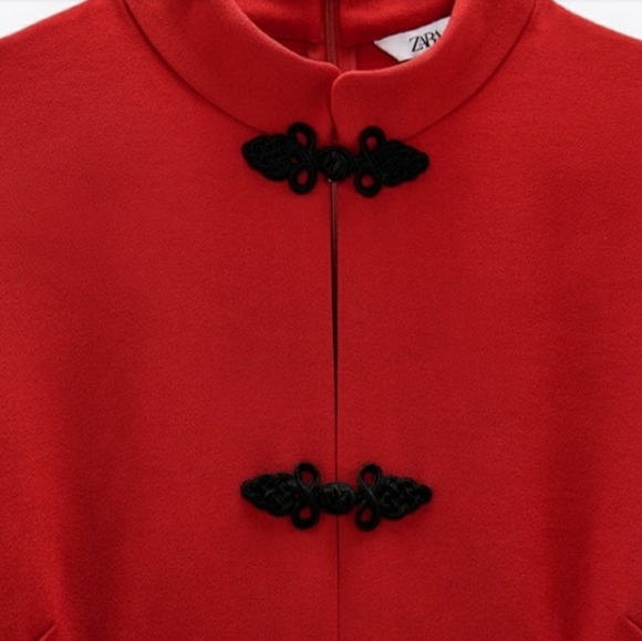 🔥FINAL SALE🔥 ZARA Red Toggle Dress - Picture 16 of 16